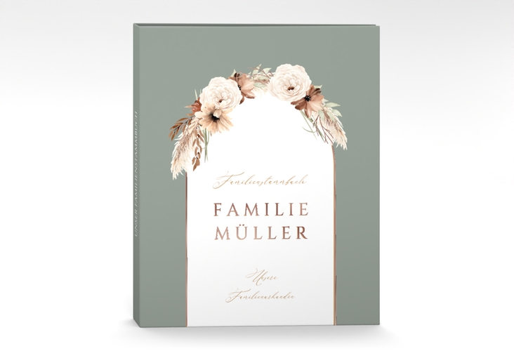 Stammbuch A4 Blumenbogen Stammbuch A4 gruen rosegold