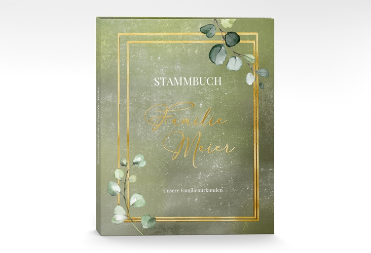 Stammbuch A4 Jade Stammbuch A4 gruen gold