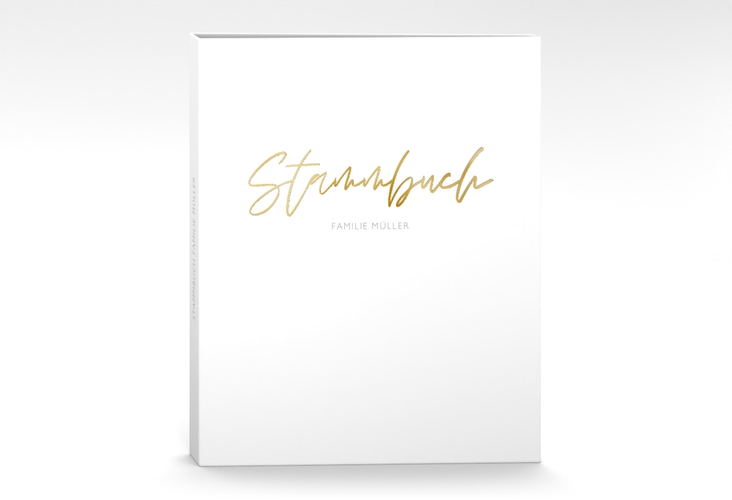 Stammbuch A4 Familienbuch Stammbuch A4 weiss gold