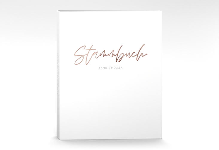 Stammbuch A4 Familienbuch Stammbuch A4 weiss rosegold