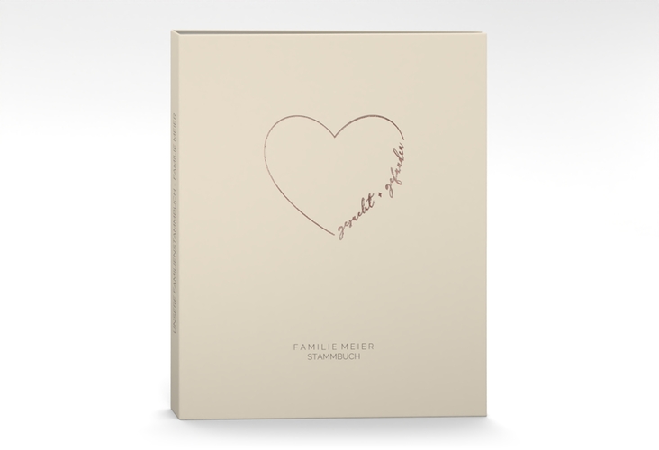 Stammbuch A4 Lebenstraum Stammbuch A4 beige rosegold
