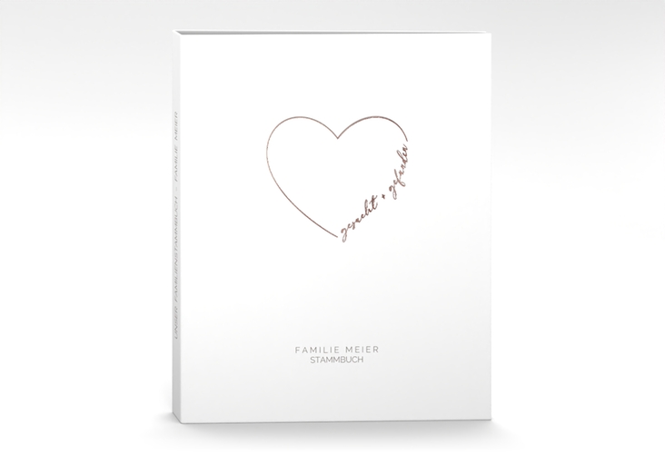 Stammbuch A4 Lebenstraum Stammbuch A4 weiss rosegold