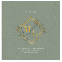 Klick: Details zu Gästebuch Creation Hochzeit "Greenletter" anzeigen Gästebuch Creation Hochzeit "Greenletter"