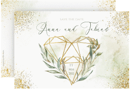 Save the Date-Karte "Heartfelt"