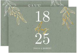 Klick: Details zu Save the Date-Karte "Greendate" anzeigen Save the Date-Karte "Greendate"