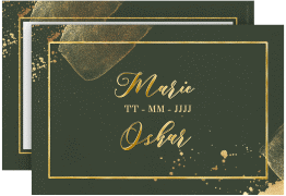 Save the Date-Karte "Emerald"