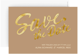 Klick: Details zu Save the Date-Karte "Glam" anzeigen Save the Date-Karte Glam
