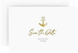Klick: Details zu Save the Date-Karte "Ankerliebe" anzeigen Save the Date-Karte "Ankerliebe"