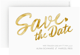 Klick: Details zu Save the Date-Karte "Glam" anzeigen Save the Date-Karte Glam