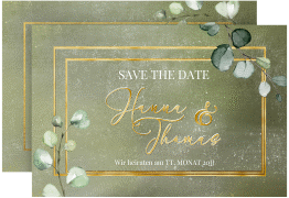 Klick: Details zu Save the Date-Karte "Jade" anzeigen Save the Date-Karte "Jade"