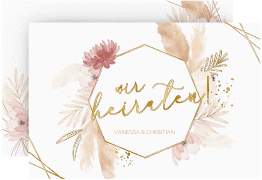 Klick: Details zu Save the Date-Karte "Bohostyle" anzeigen Save the Date-Karte Bohostyle