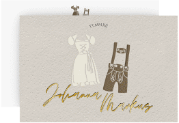 Save the Date-Karte Trachtenhochzeit