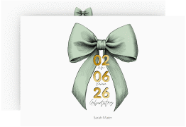 Einladung 40. Geburtstag "Geburtstagsschleife"