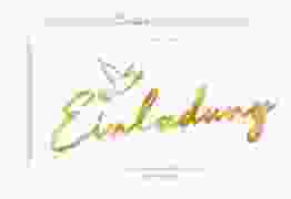 Konfirmationseinladung "Edeltaube"