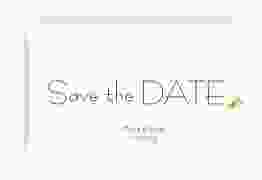 Save the Date-Karte Hochzeit "Twohearts"