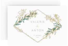 Save the Date-Karte "Verde"