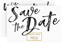 Save the Date-Karte "Words"
