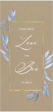 Klick: Details zu Menükarte Hochzeit "Classicblue" anzeigen Menükarte Hochzeit "Classicblue"