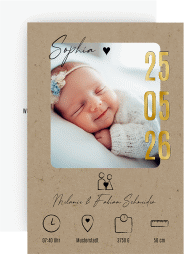 Geburtskarte Erster Blick