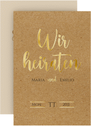 Klick: Details zu Save the Date-Karte "Noble" anzeigen Save the Date-Karte "Noble"