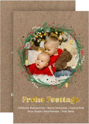 Klick: Details zu Weihnachtskarte "Adventskranz" anzeigen Weihnachtskarte Adventskranz