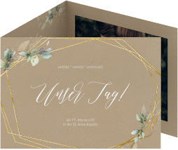 Klick: Details zu Hochzeitseinladung "Greenish" anzeigen Hochzeitseinladung "Greenish"