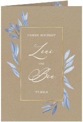 Klick: Details zu Einladungskarte Hochzeit "Classicblue" anzeigen Einladungskarte Hochzeit "Classicblue"