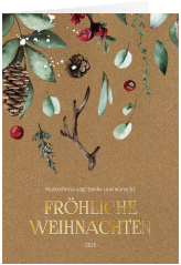 Geschäftliche Weihnachtskarte "Weihnachtsgrüße"