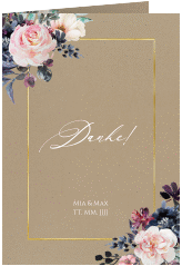 Danksagungskarte Hochzeit "Abendlicht"