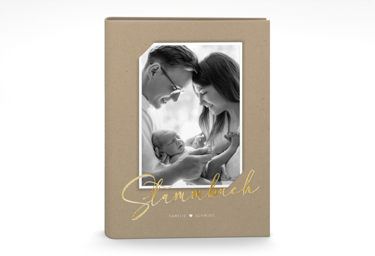 Stammbuch A5 Crafty Stammbuch A5 Kraftpapier gold