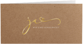 Klick: Details zu Danksagungskarte Hochzeit "Jawort" anzeigen Danksagungskarte Hochzeit "Jawort"