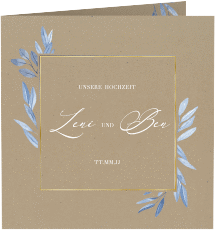 Klick: Details zu Hochzeitseinladung "Classicblue" anzeigen Hochzeitseinladung "Classicblue"