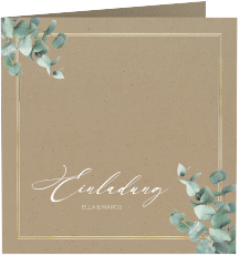 Hochzeitseinladung "Eucalypt"