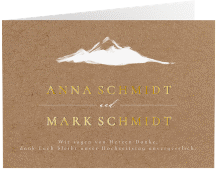 Hochzeitseinladung "Berghochzeit"