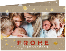 Weihnachtskarte "Schneeglanz"