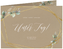 Klick: Details zu Danksagungskarte Hochzeit "Greenish" anzeigen Danksagungskarte Hochzeit "Greenish"