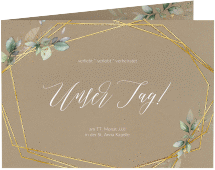 Klick: Details zu Hochzeitseinladung "Greenish" anzeigen Hochzeitseinladung "Greenish"