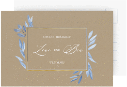 Klick: Details zu Save the Date-Postkarte "Classicblue" anzeigen Save the Date-Postkarte "Classicblue"