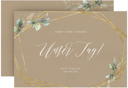 Klick: Details zu Save the Date-Karte "Greenish" anzeigen Save the Date-Karte "Greenish"