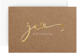 Klick: Details zu Save the Date-Karte "Jawort" anzeigen Save the Date-Karte "Jawort"