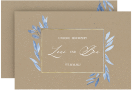 Klick: Details zu Save the Date-Karte "Classicblue" anzeigen Save the Date-Karte "Classicblue"