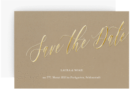 Klick: Details zu Save the Date-Karte "Kalligrafie" anzeigen Save the Date-Karte "Kalligrafie"
