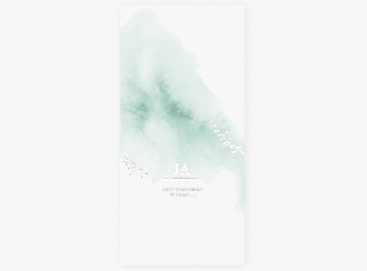 Tagesablauf Hochzeit Pastell lange Karte hoch mint