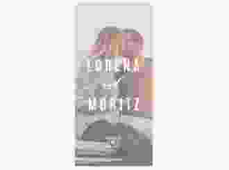 Menükarte Hochzeit Memory lange Karte hoch grau