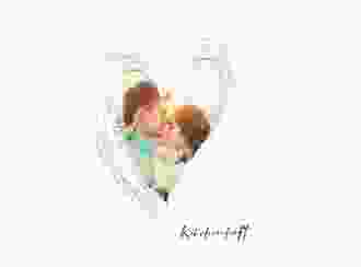 Kirchenheft Hochzeit Liebe A5 Klappkarte hoch blau