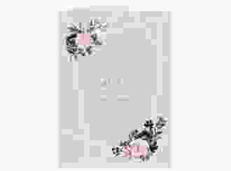Kirchenheft Hochzeit Azalie A5 Klappkarte hoch rosa
