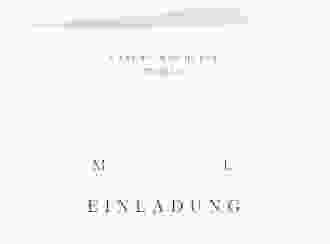 Hochzeitseinladung Infinity mittlere Klappkarte quer blau
