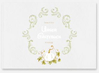 Gästebuch A4 quer Märchenhaft A4 quer, Hardcover gruen