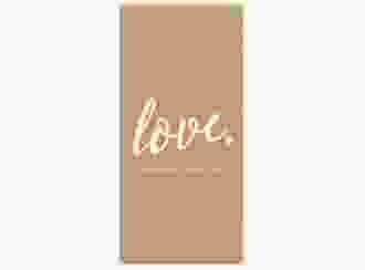 Tagesablauf Hochzeit Glam lange Karte hoch beige