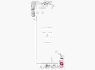 Tagesablauf Hochzeit Embrace lange Karte hoch weiss
